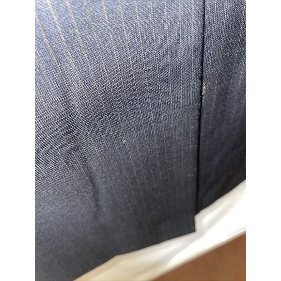 Albert Nippon Men’s Dress Blazer Size 46R Black Pinstripe Wool/Cashmere Blend - Picture 9 of 12